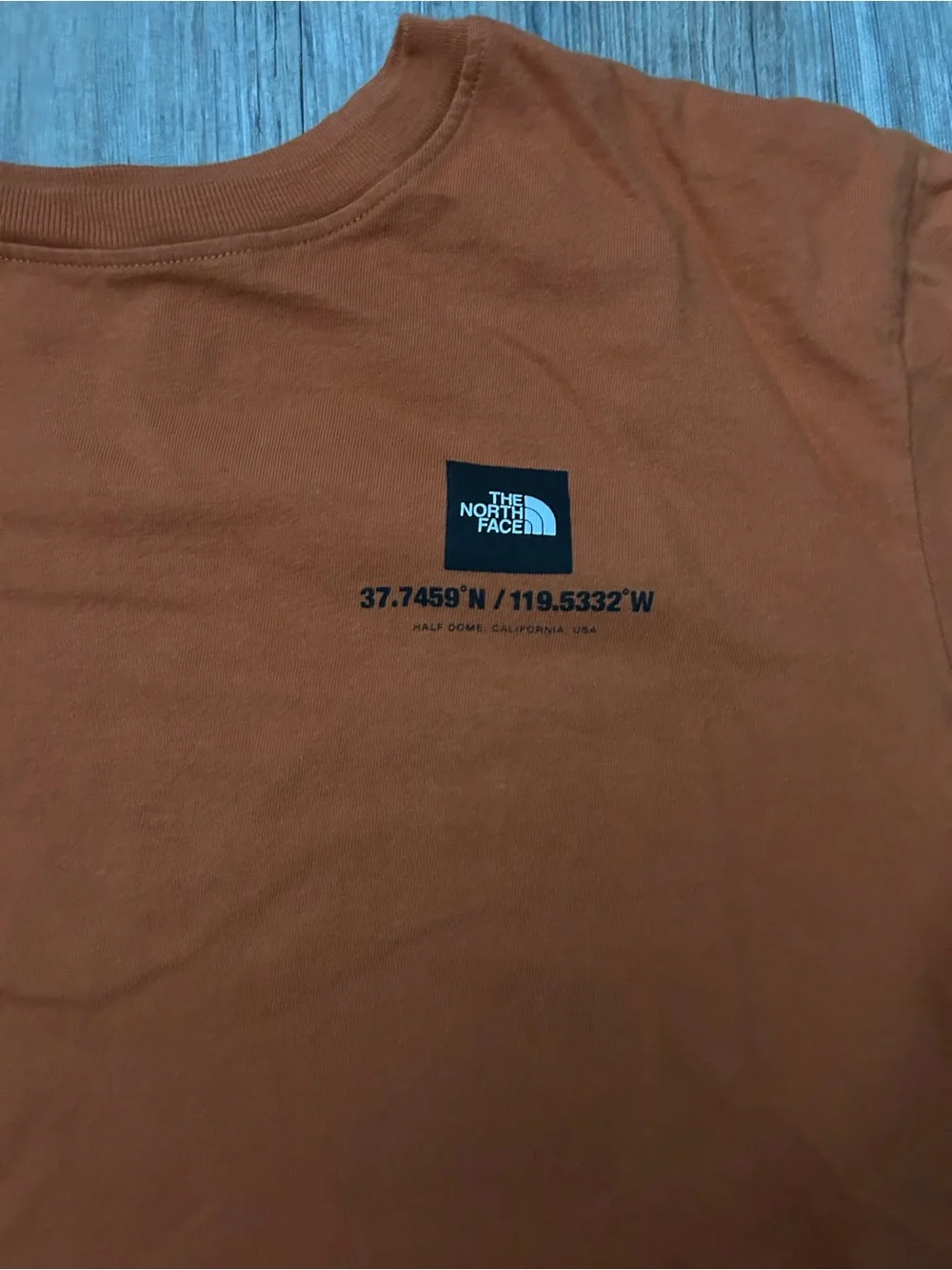 The North Face Men’s Short-Sleeve Tee in Rust Orange